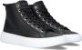 GUESS Invyte Hoge sneakers Leren Sneaker Dames Zwart - Thumbnail 1