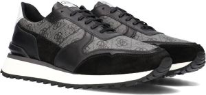 GUESS Varese Lage sneakers Leren Sneaker Heren Zwart
