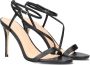 Guess Zwarte leren Kadera TC 105 enkelband sandaal Black Dames - Thumbnail 1