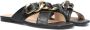 Guess Stijlvolle Leren Slipper met Vierkante Neus Black Dames - Thumbnail 1