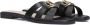 Guess Zwarte Leren Sandalen met Bandjes Symo Black Dames - Thumbnail 1