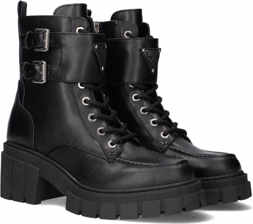 GUESS Kaylana Veterboots Laarzen Met Veters Dames Zwart