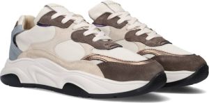 Haboob P7302 Lage sneakers Leren Sneaker Dames Beige