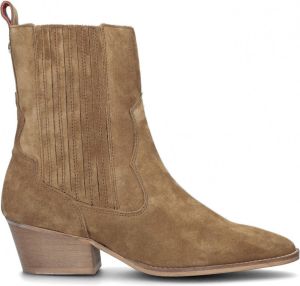 Haboob R18100 Enkellaarsjes Enkelboots met rits Dames Bruin