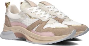 Haboob Morea chunky leren sneakers beige wit