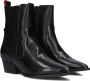 HABOOB Enkellaarsjes Dames Claiire Maat: 42 Materiaal: Leer Kleur: Zwart - Thumbnail 1