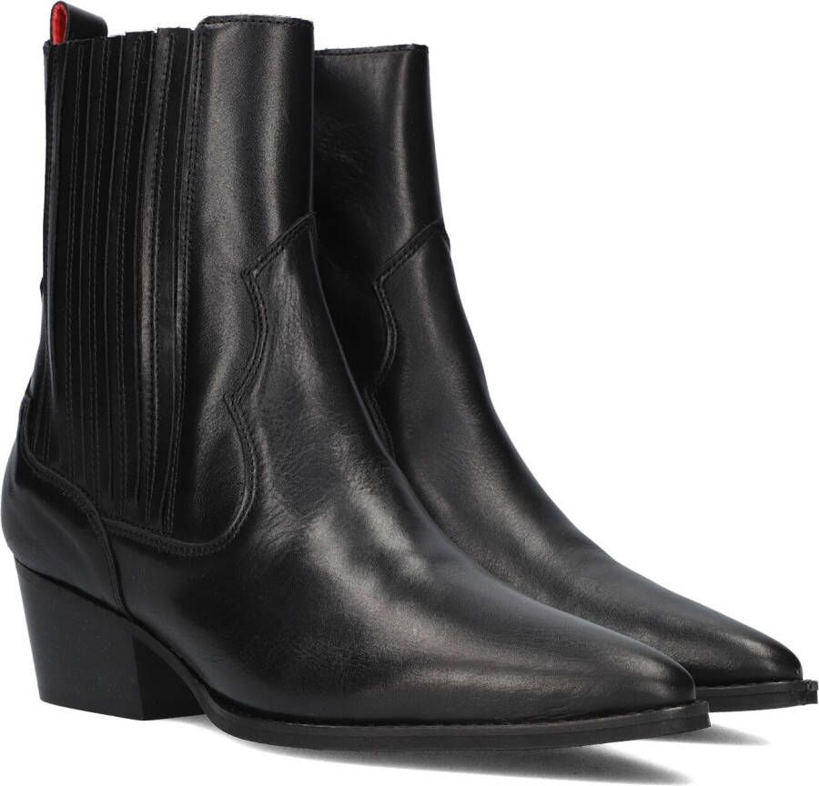 HABOOB Enkellaarsjes Dames Claire Maat: 42 Materiaal: Leer Kleur: Zwart
