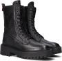 Haboob P7337 Enkellaarsjes Enkelboots met rits Dames Zwart - Thumbnail 1