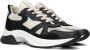 Haboob P7386 Lage sneakers Leren Sneaker Dames Zwart - Thumbnail 1