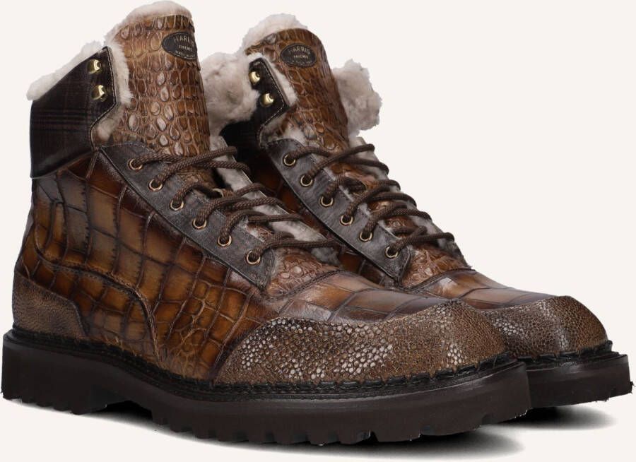 HARRIS Veterboots Heren 0714 Maat: 41 Materiaal: Leer Kleur: Bruin
