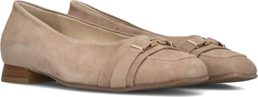 Hassi-A Hassia Ballerina's Dames Damesschoenen Suède 300822 Napoli Zand +