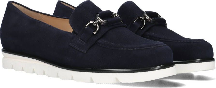 Hassi-A Hassia Instappers Dames Instapschoenen Damesschoenen Suède 301552 Pisa Blauw +