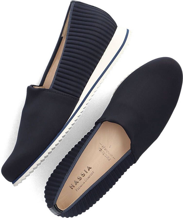 HASSIA Instappers Dames Piacenza Maat: 42 Materiaal: Textiel Kleur: Blauw