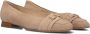 HASSIA Ballerina Dames Napoli 0822 Maat: 43 Materiaal: Suède Kleur: Taupe - Thumbnail 1