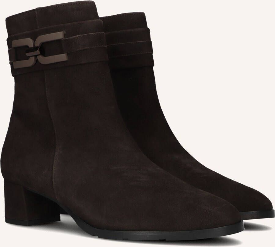 HASSIA Enkellaarsjes Dames 304852 Maat: 37 5 Materiaal: Suède Kleur: Bruin