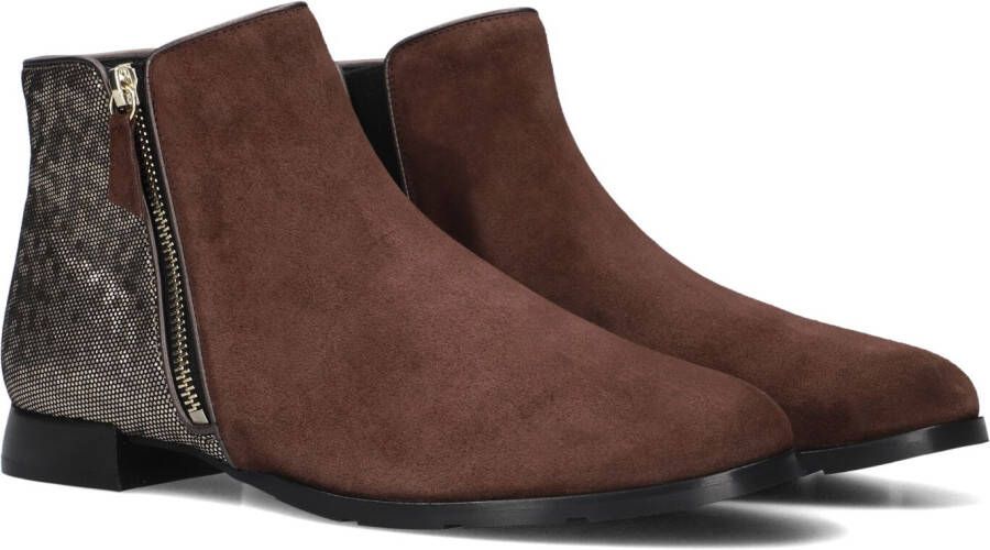 Hassi-A Hassia Madeira Enkellaarsjes Enkelboots met rits Dames Bruin