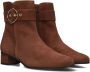 Hassi-A Hassia Siena Enkellaarsjes Enkelboots met rits Dames Bruin - Thumbnail 1