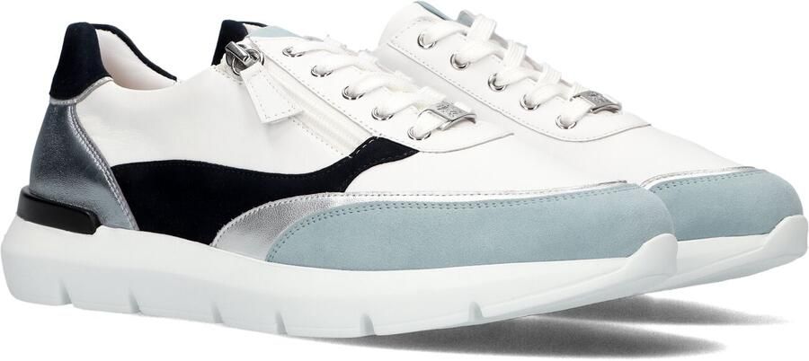 HASSIA Lage Sneakers Dames Bordeaux 41 5 Leer Wit