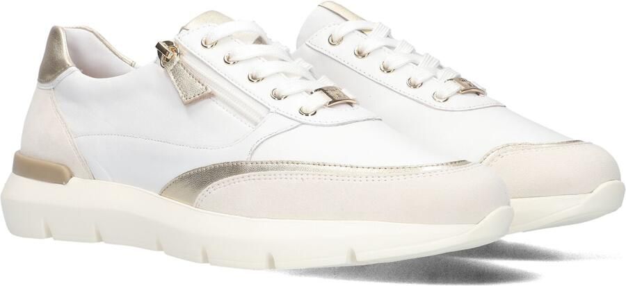 HASSIA Lage Sneakers Dames Bordeaux Leer Wit