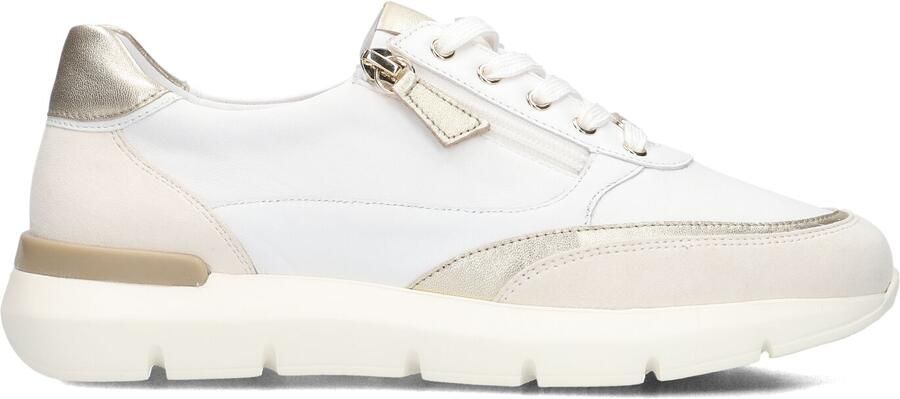 HASSIA Lage Sneakers Dames Bordeaux Leer Wit