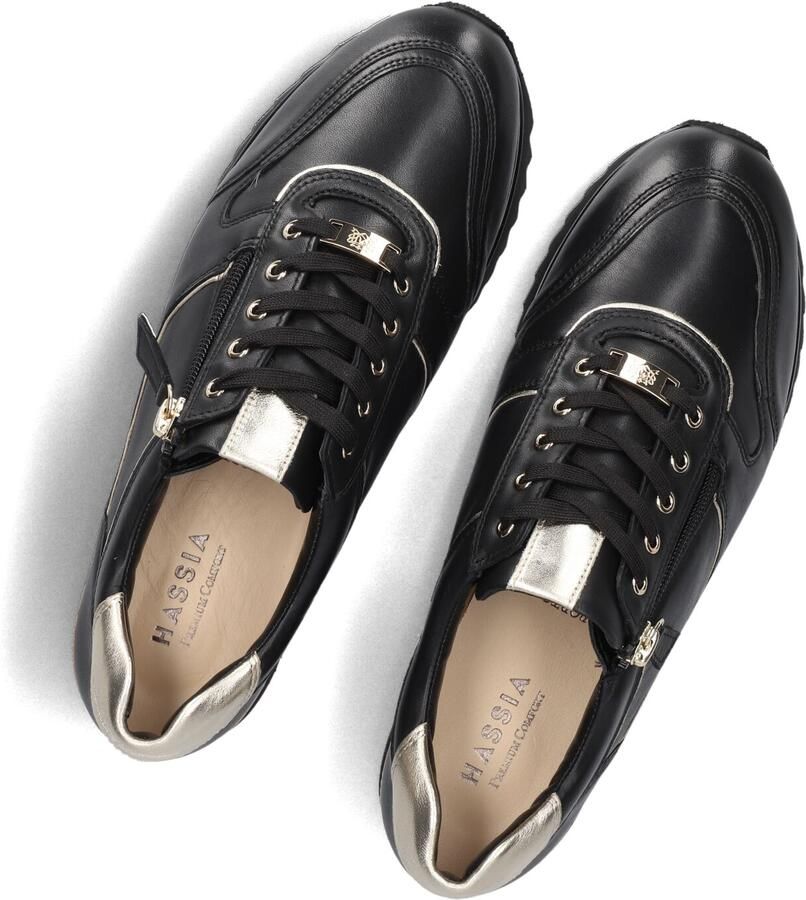 HASSIA Lage Sneakers Dames Porto Maat: 37 5 Materiaal: Leer Kleur: Zwart - Foto 2