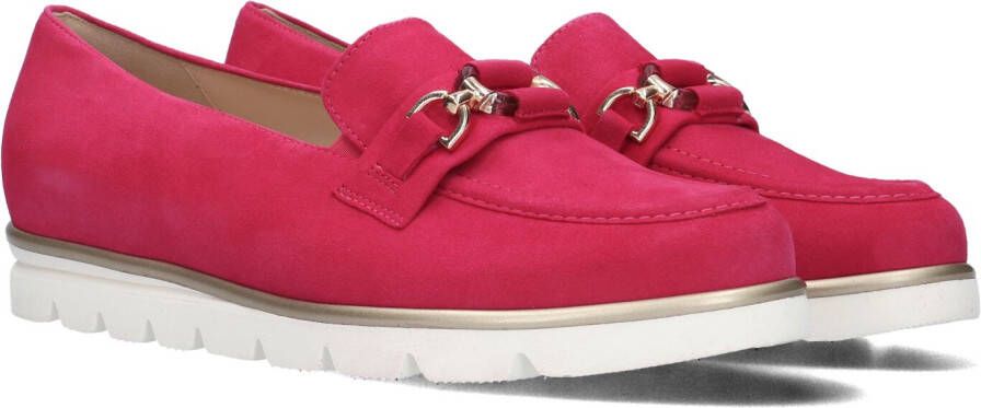 HASSIA Fuchsia Suede Loafers Pisa Style Pink Dames