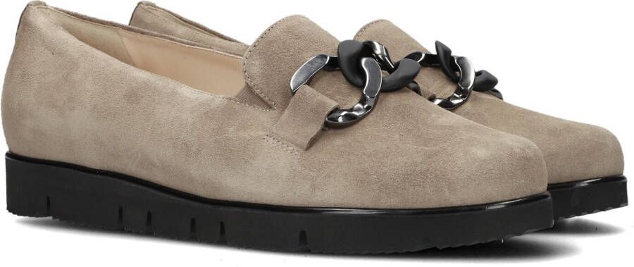 HASSIA Instappers Dames Pisa Maat: 43 Materiaal: Suède Kleur: Taupe