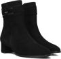 HASSIA Enkellaarsjes Dames 304852 Maat: 38 Materiaal: Suède Kleur: Zwart - Thumbnail 1
