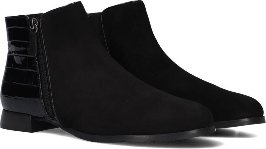 HASSIA Enkellaarsjes Dames Madeira Maat: 42 5 Materiaal: Suède Kleur: Zwart