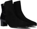 Hassi-A Hassia Milano Enkellaarsjes Enkelboots met rits Dames Zwart - Zwart