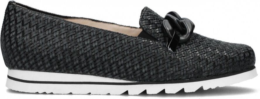 Hassi-A Hassia Instapper 30 1539 Wijdte G Zwart Vlechtwerk 4½ 37½ - Foto 2