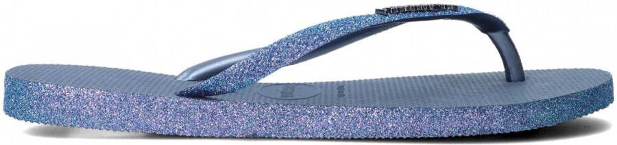 HAVAIANAS Teenslippers Dames Slim Sparkle Ii Crocus Maat: 35 Materiaal: Rubber Kleur: Blauw - Foto 2