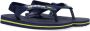 Havaianas Baby Brasil Logo II teenslippers met hielbandje blauw Rubber 22 - Thumbnail 1