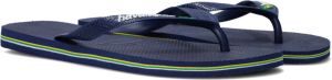 Havaianas Brasil Logo Unisex Kinder Slippers Donkerblauw