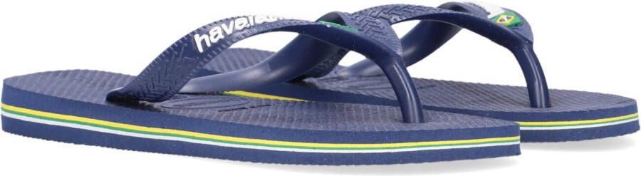 Havaianas Brasil Logo teenslippers donkerblauw Rubber 35-36