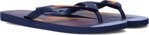Havaianas Hype Mens Slippers Navy Blue Navy Blue Begonia Orange
