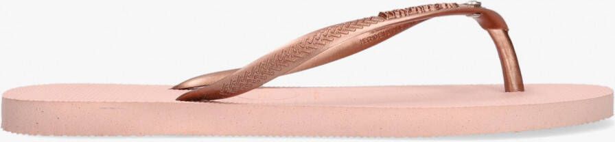 HAVAIANAS Teenslippers Dames Slim Crystal Sw Ii Maat: 41 42 Materiaal: Rubber Kleur: Brons