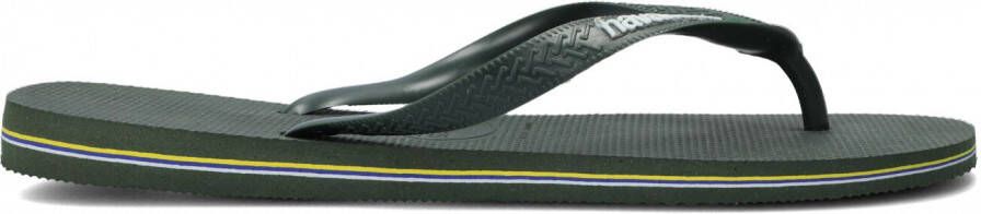 Havaianas Brasil Logo teenslippers groen Rubber 33 34