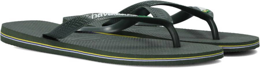 Havaianas Brasil Logo teenslippers groen Rubber 31 32