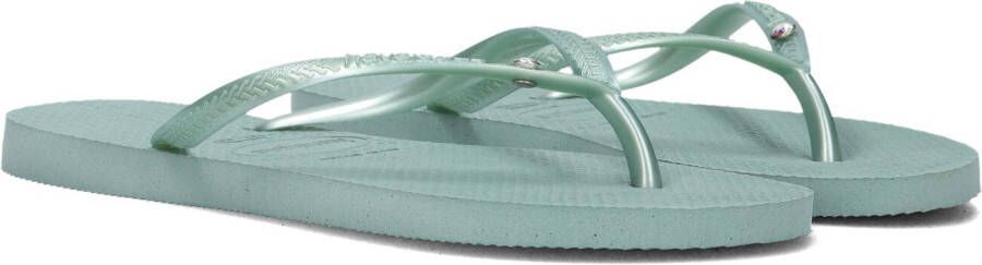 HAVAIANAS Groene Teenslippers Slim Crystal Sw Ii