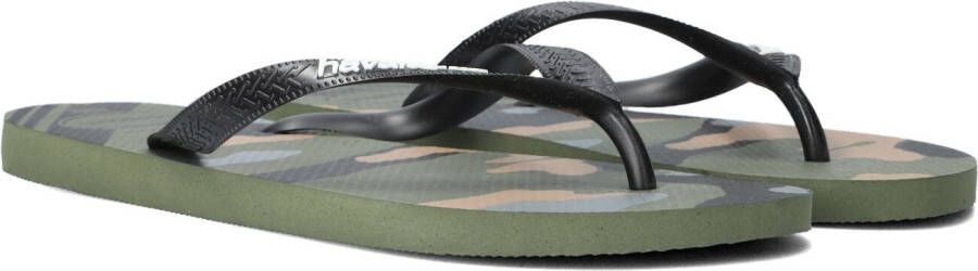 Havaianas Top Camu teenslippers groen Jongens Rubber 35 36