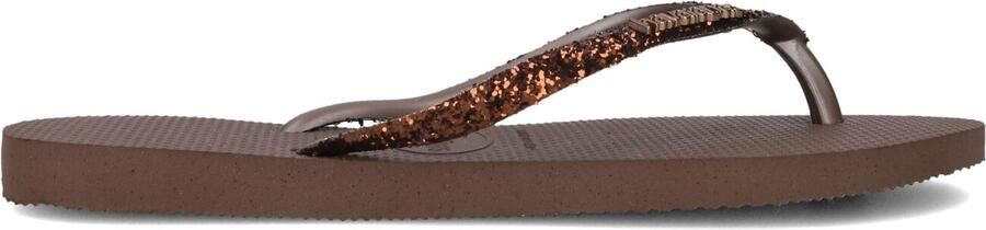 Havaianas HAV. SLIM GLITTER II Donkerbruin Dames Slippers Donkerbruin - Foto 5