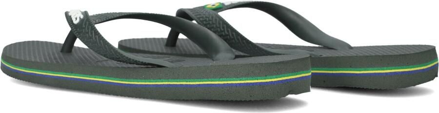 HAVAIANAS Teenslippers Heren Brasil Logo Maat: 41 42 Materiaal: Rubber Kleur: Groen - Foto 5