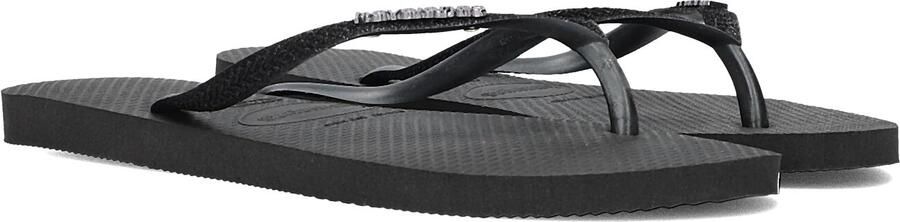 HAVAIANAS Teenslippers Dames Slim Glitter Ii Maat: 35 36 Materiaal: Rubber Kleur: Zwart
