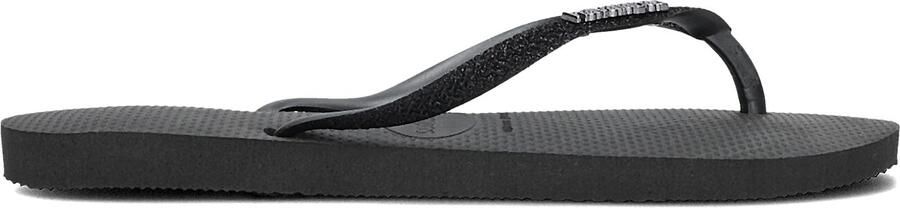 HAVAIANAS Teenslippers Dames Slim Glitter Ii Maat: 35 36 Materiaal: Rubber Kleur: Zwart - Foto 4