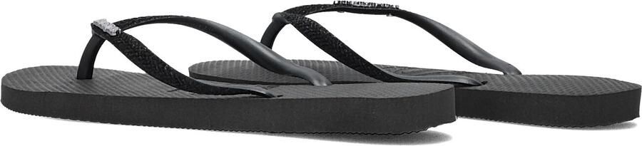HAVAIANAS Teenslippers Dames Slim Glitter Ii Maat: 39 40 Materiaal: Rubber Kleur: Zwart - Foto 3