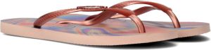 Havaianas Slim iridescent Roze Rubber Teenslippers Dames