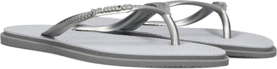 HAVAIANAS Teenslippers Dames Slim Point Maat: 39 40 Materiaal: Rubber Kleur: Zilver