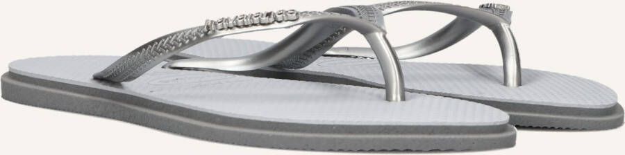 HAVAIANAS Teenslippers Dames Slim Point Maat: 37 38 Materiaal: Rubber Kleur: Zilver