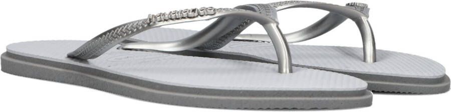 HAVAIANAS Teenslippers Dames Slim Point Maat: 41 42 Materiaal: Rubber Kleur: Zilver